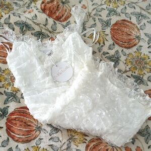 Selfie Leslie Ivory Textured Mini Dress
